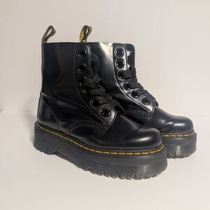 Dr. Martens Molly Black Platform Boots
